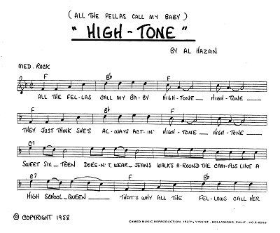 Hi-Tone Lead Sheet