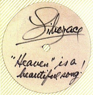 Card signed by Liberace